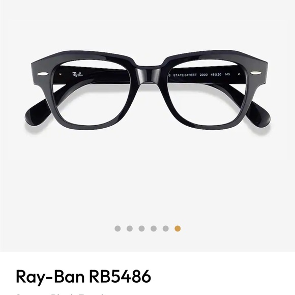 Ray-Ban RB5486 black square eye glasses - Picture 5 of 5